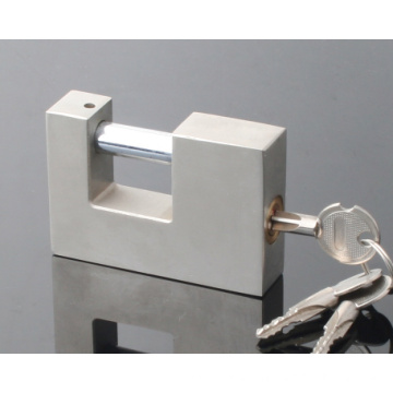 Nickel Plated Rectangular Iron Padlock